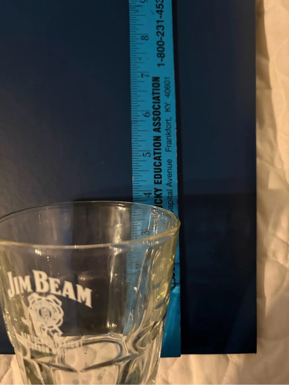 Jim Beam Branded Clear Whiskey Glasses - Set of 2